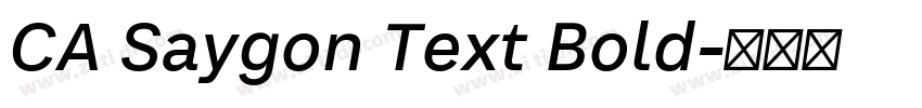 CA Saygon Text Bold字体转换
